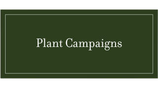 Tile-Plant Campaigns